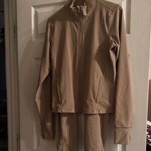 Women's Tan Jacket & matching leggings